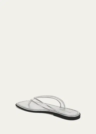 Veronica Beard Clea Metallic Leather Jelly Thong Sandals | Thumbnail 2 Veronica Beard Clea Metallic Leather Jelly Thong Sandals | Thumbnail 2