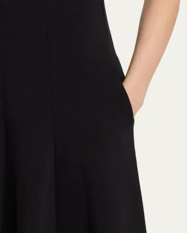 Vince Seamed Square-Neck Knit Midi Dress | Thumbnail 5