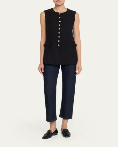 Kobi Halperin Jay Button-Down Crewneck Vest | Thumbnail 2