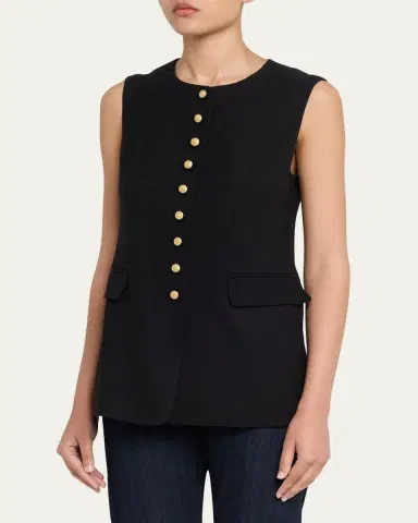 Kobi Halperin Jay Button-Down Crewneck Vest | Thumbnail 4