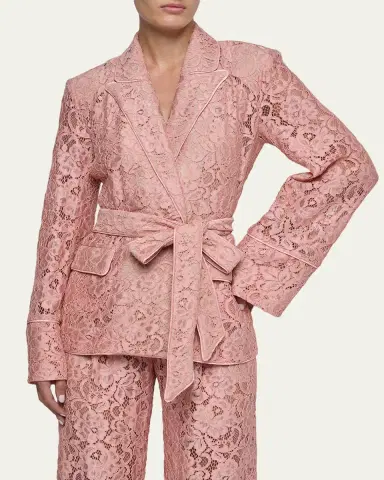 L'Agence Jordana Floral Lace Blazer | Thumbnail 4 L'Agence Jordana Floral Lace Blazer | Thumbnail 4