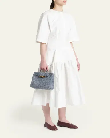 Bottega Veneta Andiamo Small Suede Tote Bag | Thumbnail 5