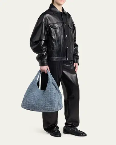 Bottega Veneta Campana Large Suede Shoulder Bag | Thumbnail 5 Bottega Veneta Campana Large Suede Shoulder Bag | Thumbnail 5