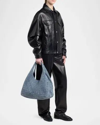 Bottega Veneta Campana Large Suede Shoulder Bag | Thumbnail 9 Bottega Veneta Campana Large Suede Shoulder Bag | Thumbnail 9