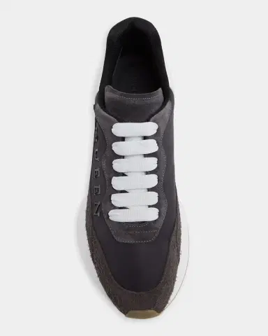 Alexander McQueen Men's Sprint Suede & Leather Runner Sneakers | Thumbnail 10 Alexander McQueen Men's Sprint Suede & Leather Runner Sneakers | Thumbnail 10