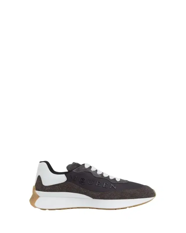 McQueen Men's Sprint Suede & Leather Runner Sneakers