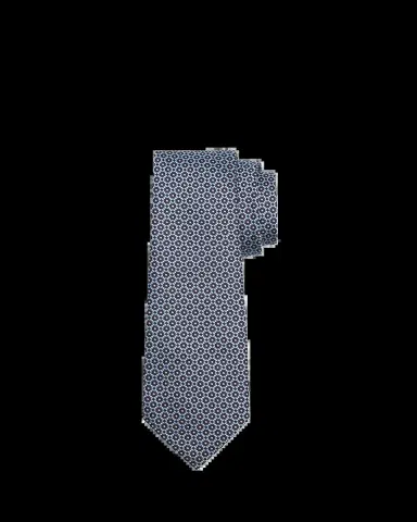 ZEGNA Men's Geometric Circle Jacquard Silk Tie | Thumbnail 2