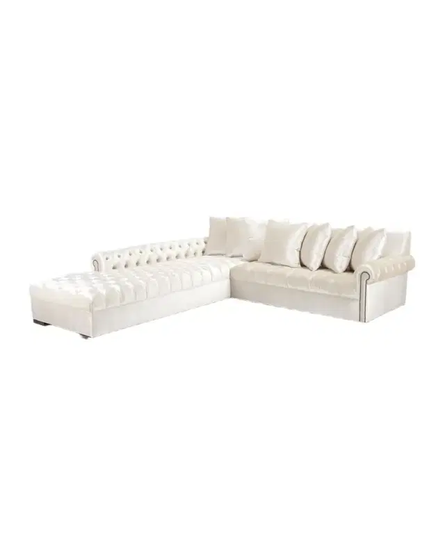 Haute House Divine Tufted Left-Chaise Sectional, 116"