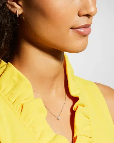 Roberto Coin Pave Heart Necklace | Thumbnail 5