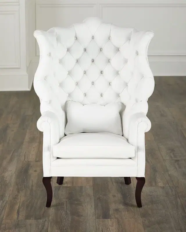 Haute House Pantages Leather Wing Chair