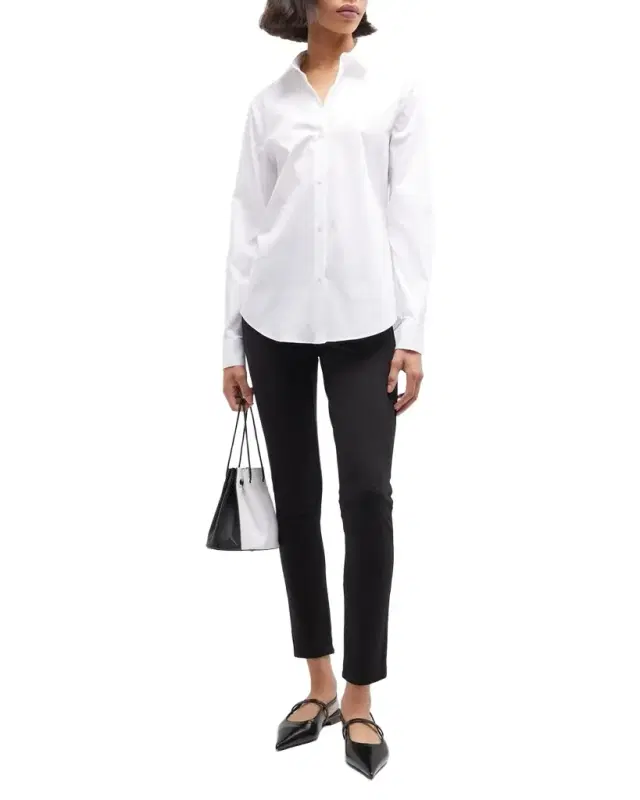Theory Tenia Long-Sleeve Blouse