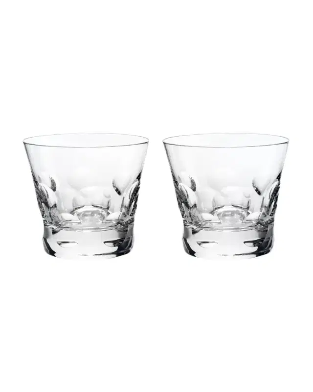 Baccarat Beluga Double Old Fashion Tumblers, Set of 2