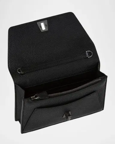 Akris Anouk Cervo Leather Clutch Bag w/Chain | Thumbnail 2