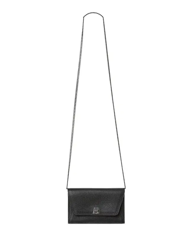 Akris Anouk Cervo Leather Clutch Bag w/Chain