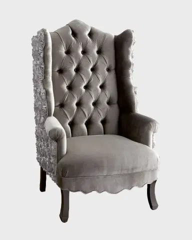 Haute House Isabella Rosette Wingback Chair | Thumbnail 2 Haute House Isabella Rosette Wingback Chair | Thumbnail 2