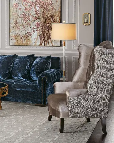 Haute House Isabella Rosette Wingback Chair | Thumbnail 5 Haute House Isabella Rosette Wingback Chair | Thumbnail 5
