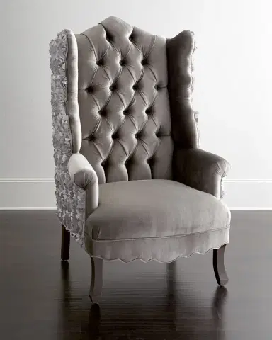 Haute House Isabella Rosette Wingback Chair | Thumbnail 1 Haute House Isabella Rosette Wingback Chair | Thumbnail 1