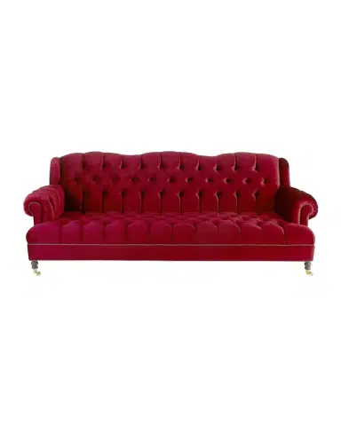 Haute House Mr. Smith Cranberry Tufted Sofa 94.5 ' | Thumbnail 1 Haute House Mr. Smith Cranberry Tufted Sofa 94.5 ' | Thumbnail 1