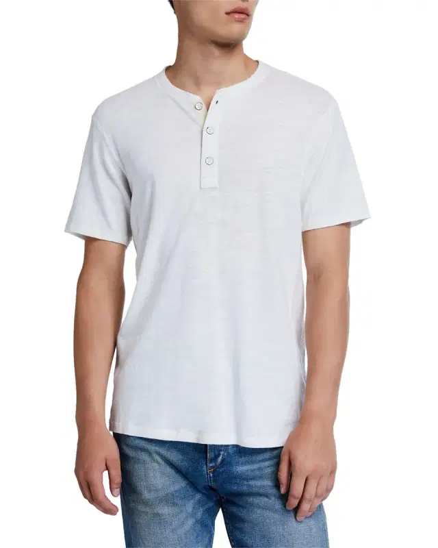 rag & bone Men 's Standard Issue Short-Sleeve Henley T-Shirt
