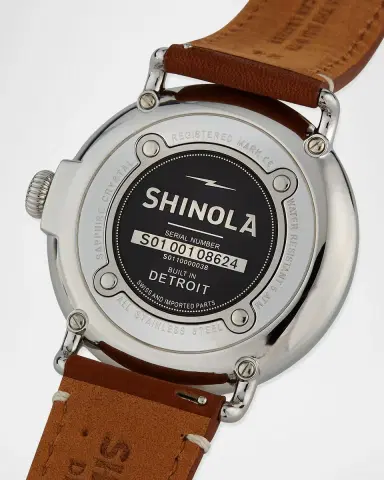 Shinola 47mm Runwell Watch, Green/Brown | Thumbnail 2 Shinola 47mm Runwell Watch, Green/Brown | Thumbnail 2