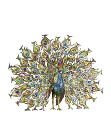 Jay Strongwater Stanton Fan Tail Peacock Figurine | Thumbnail 1