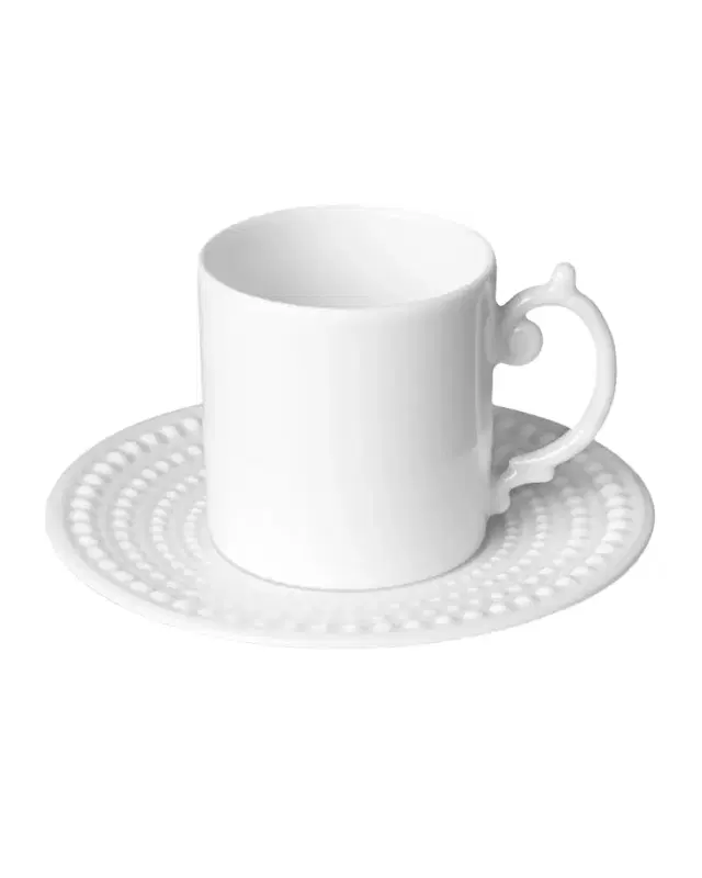 L'Objet Perlee Espresso Cup and Saucer