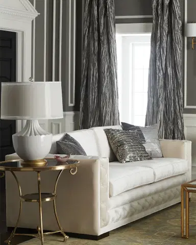 Haute House Bently White Tufted Sofa | Thumbnail 4 Haute House Bently White Tufted Sofa | Thumbnail 4