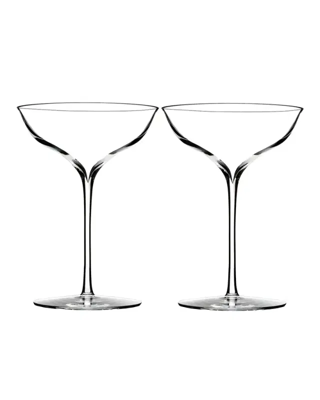 Waterford Crystal Elegance Champagne Coupe, Set of 2