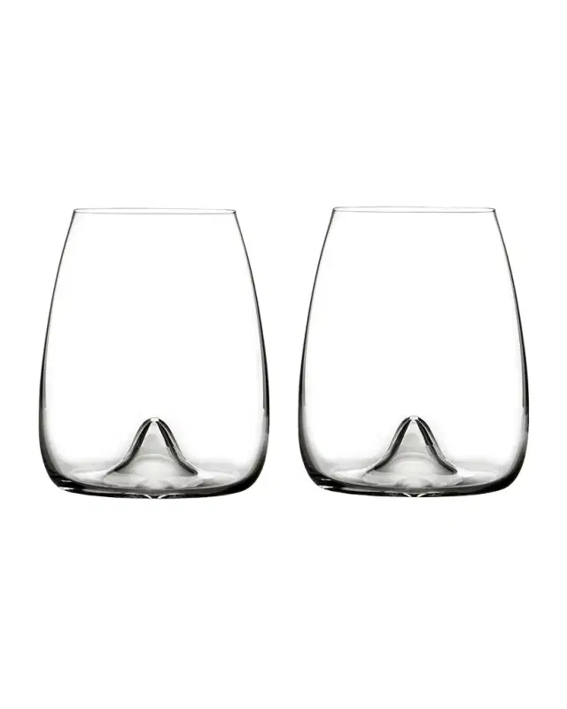 Waterford Crystal Elegance Stemless Wine Glasses, Set of 2