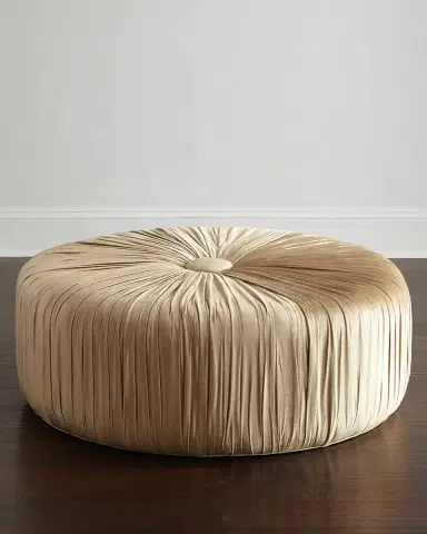 Haute House Pasha Round Ottoman | Thumbnail 1 Haute House Pasha Round Ottoman | Thumbnail 1