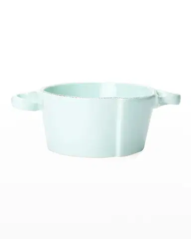 Vietri Lastra Aqua Small Handled Bowl | Thumbnail 1