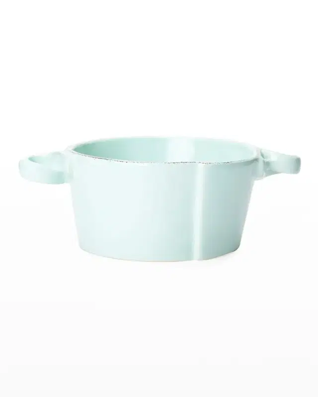 Vietri Lastra Aqua Small Handled Bowl
