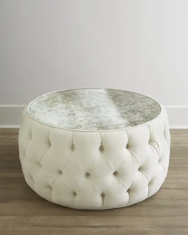 Haute House Claire Mirrored Ottoman