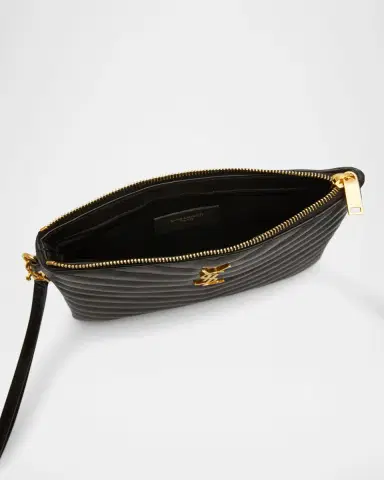 Saint Laurent YSL Monogram Small Pouch in Smooth Leather | Thumbnail 2 Saint Laurent YSL Monogram Small Pouch in Smooth Leather | Thumbnail 2