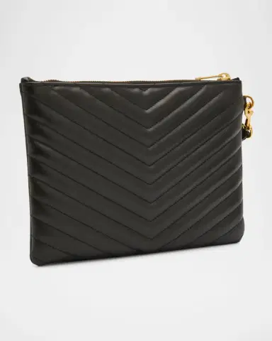 Saint Laurent YSL Monogram Small Pouch in Smooth Leather | Thumbnail 6 Saint Laurent YSL Monogram Small Pouch in Smooth Leather | Thumbnail 6