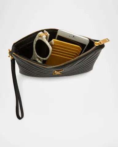 Saint Laurent YSL Monogram Small Pouch in Smooth Leather | Thumbnail 7 Saint Laurent YSL Monogram Small Pouch in Smooth Leather | Thumbnail 7