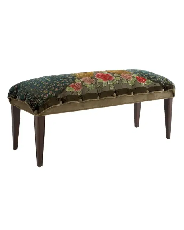 Haute House Peacock Bench, 42"