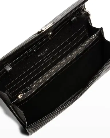 Saint Laurent YSL Monogram Large Wallet on Chain in Grained Leather | Thumbnail 6 Saint Laurent YSL Monogram Large Wallet on Chain in Grained Leather | Thumbnail 6