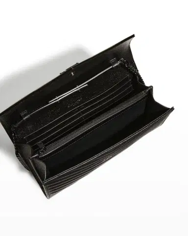 Saint Laurent Cassandre YSL Monogram Large Wallet on Chain in Grained Leather | Thumbnail 4 Saint Laurent Cassandre YSL Monogram Large Wallet on Chain in Grained Leather | Thumbnail 4