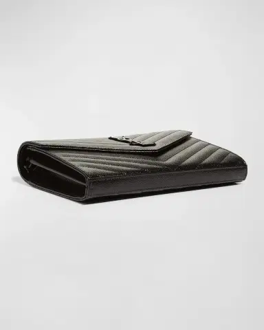 Saint Laurent Cassandre YSL Monogram Large Wallet on Chain in Grained Leather | Thumbnail 6 Saint Laurent Cassandre YSL Monogram Large Wallet on Chain in Grained Leather | Thumbnail 6