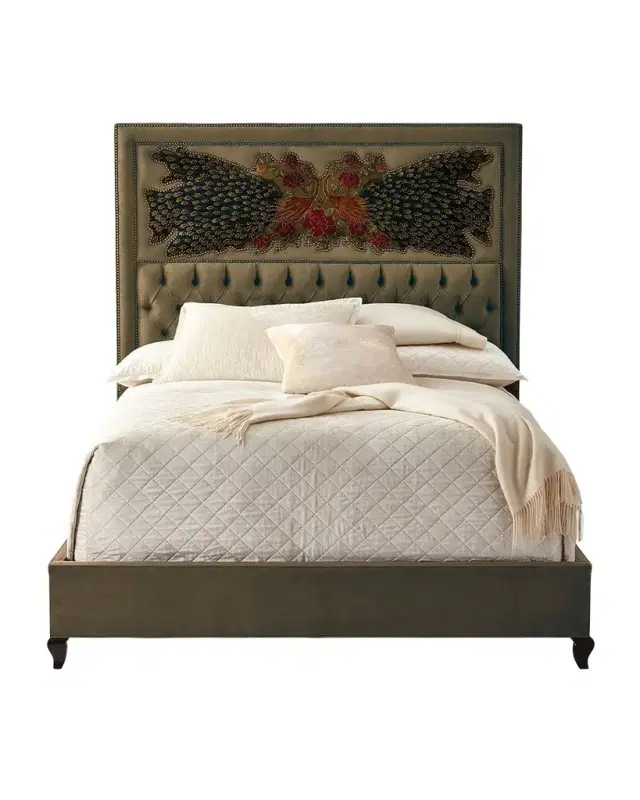 Haute House Peacock Sage Queen Bed