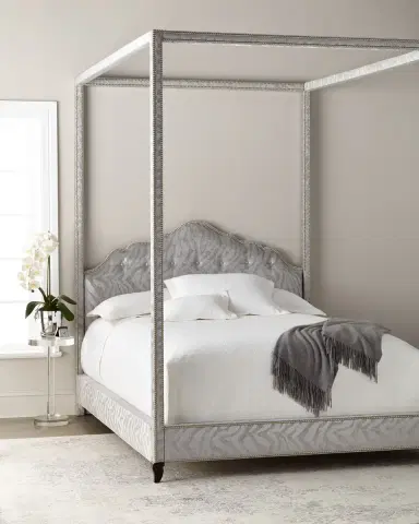 Haute House Athena Zebra Queen Canopy Bed | Thumbnail 2 Haute House Athena Zebra Queen Canopy Bed | Thumbnail 2