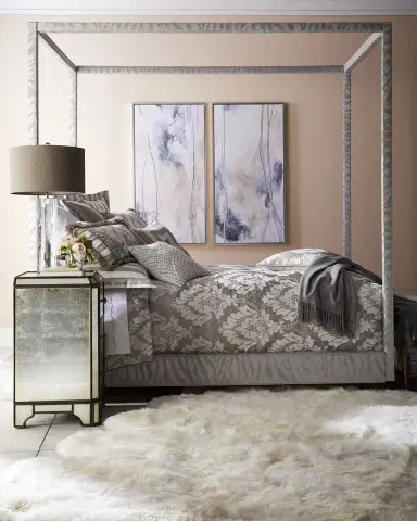 Haute House Athena Zebra Queen Canopy Bed | Thumbnail 3 Haute House Athena Zebra Queen Canopy Bed | Thumbnail 3