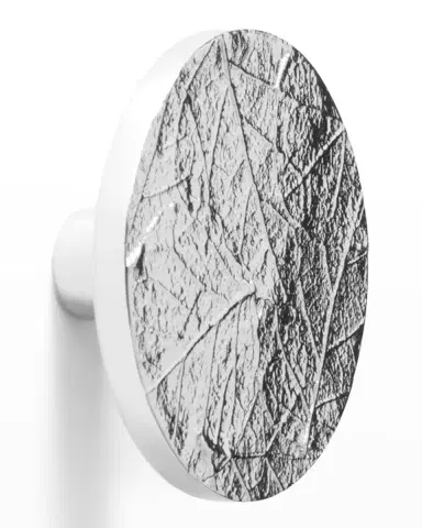 Michael Aram Forest Leaf Round Knob - Nickel Plate | Thumbnail 2