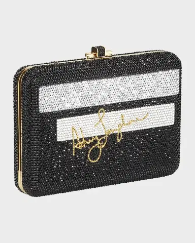 Judith Leiber Couture Black Card Slim Minaudiere Clutch | Thumbnail 3 Judith Leiber Couture Black Card Slim Minaudiere Clutch | Thumbnail 3