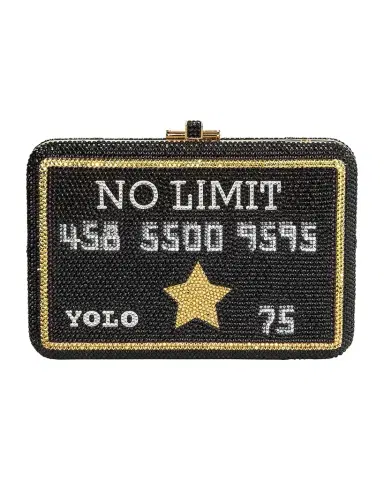 Judith Leiber Couture Black Card Slim Minaudiere Clutch | Thumbnail 1 Judith Leiber Couture Black Card Slim Minaudiere Clutch | Thumbnail 1