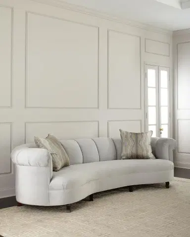 Haute House Audrey Channel Tufted Sofa 123" | Thumbnail 2