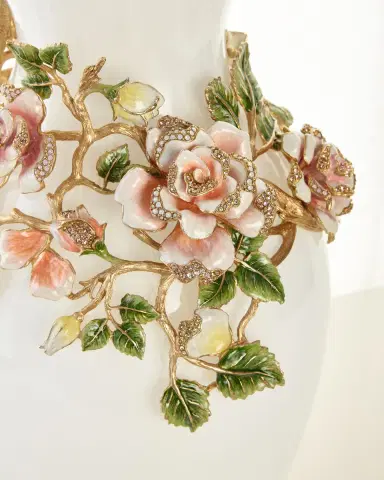 Jay Strongwater Rose Grand Vase | Thumbnail 2