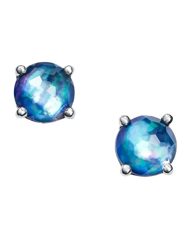 Mini Stud Earrings in Sterling Silver