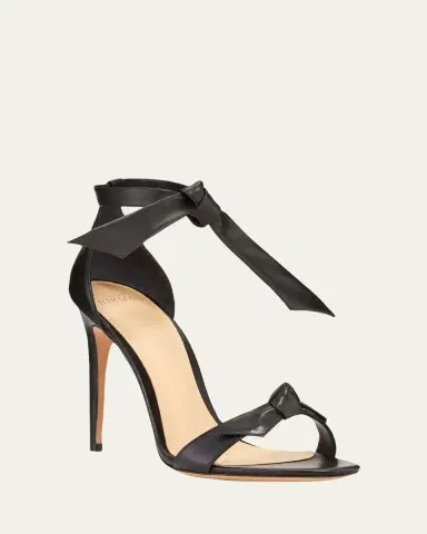 Alexandre Birman Clarita Leather Ankle-Tie 100mm High-Heel Sandals | Thumbnail 2